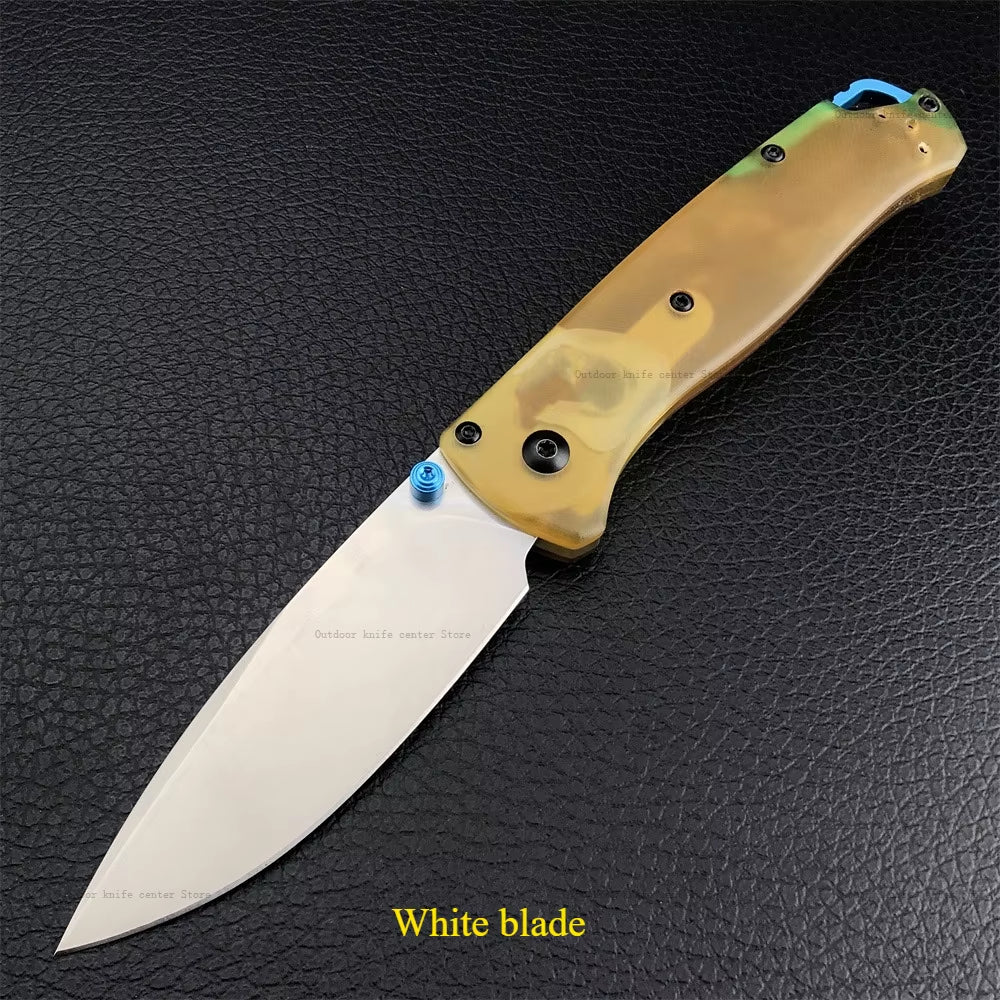 BM 535 Mini Pocket Folding Knife D2 Blade PEI Handle Outdoor Portable Tactical Knife Camping Fishing Survival Utility EDC Tool