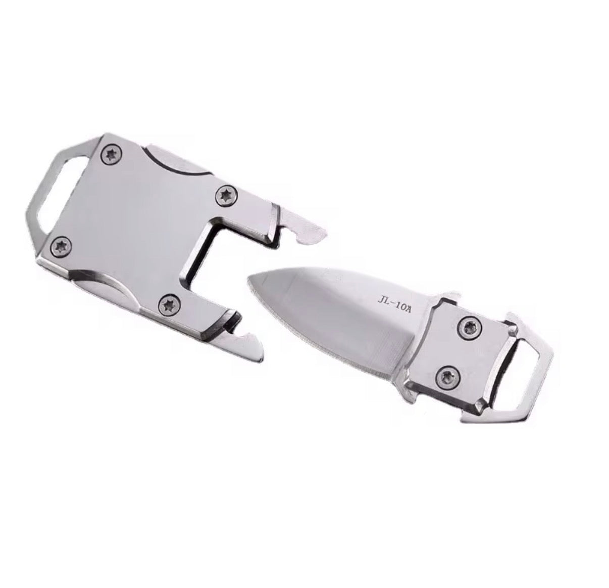 Pocket EDC Utility Knife, Detachable Blade, Stainless Steel, Compact Survival Tool