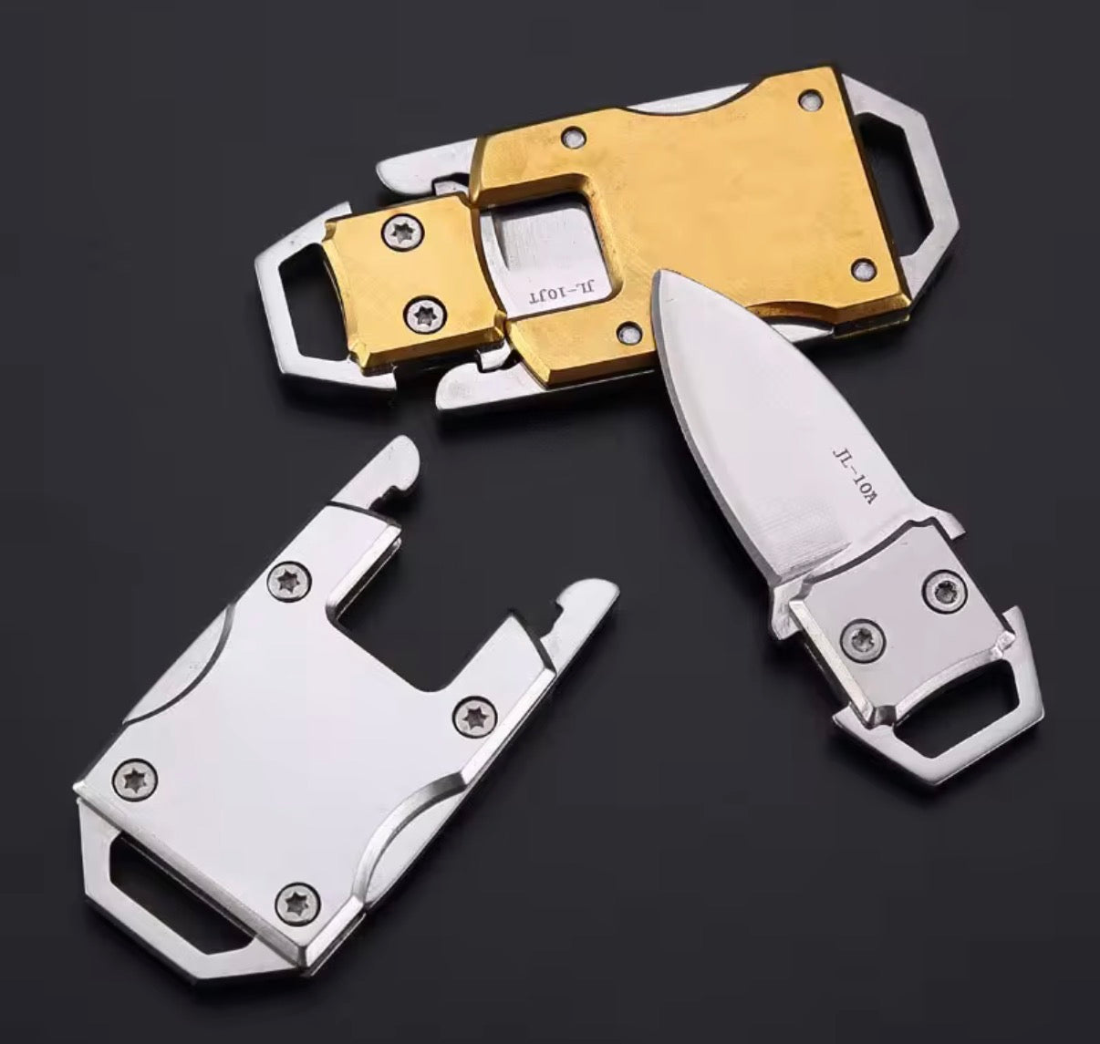 Pocket EDC Utility Knife, Detachable Blade, Stainless Steel, Compact Survival Tool