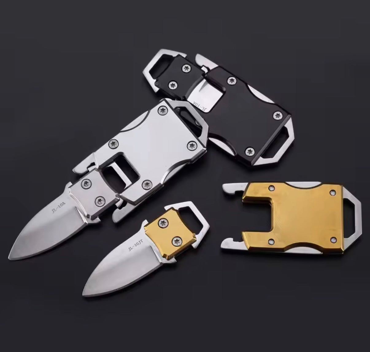Pocket EDC Utility Knife, Detachable Blade, Stainless Steel, Compact Survival Tool