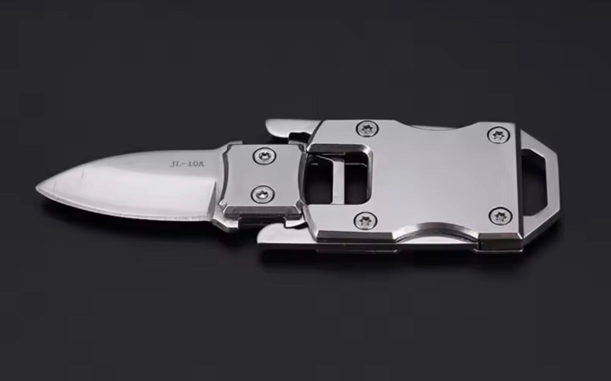 Pocket EDC Utility Knife, Detachable Blade, Stainless Steel, Compact Survival Tool